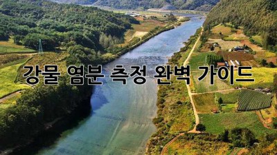 강물 염분 측정 완벽 가이드